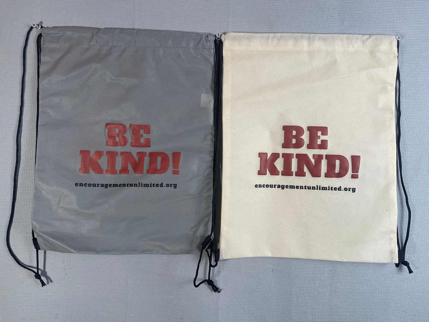“BE KIND” drawstring bags