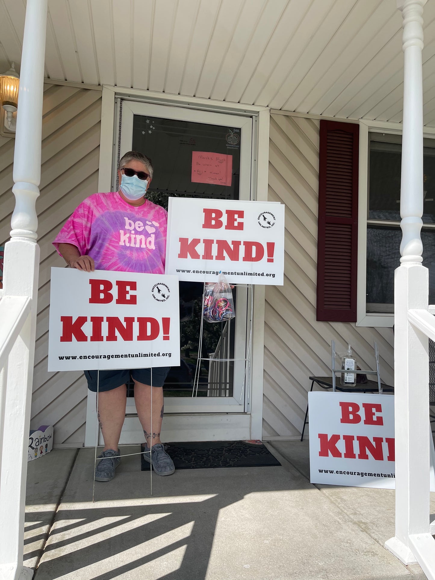 “BE KIND” yard signs