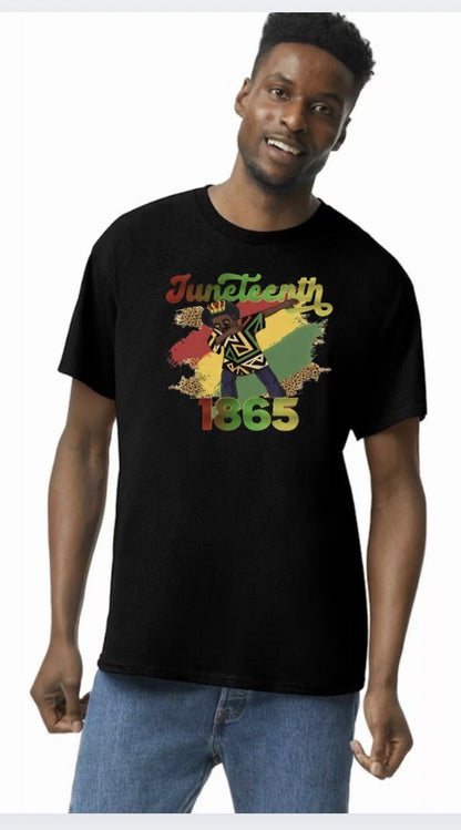 Juneteenth T-shirts (Available in White, Yellow Gold and Black colors) includes shipping and handling