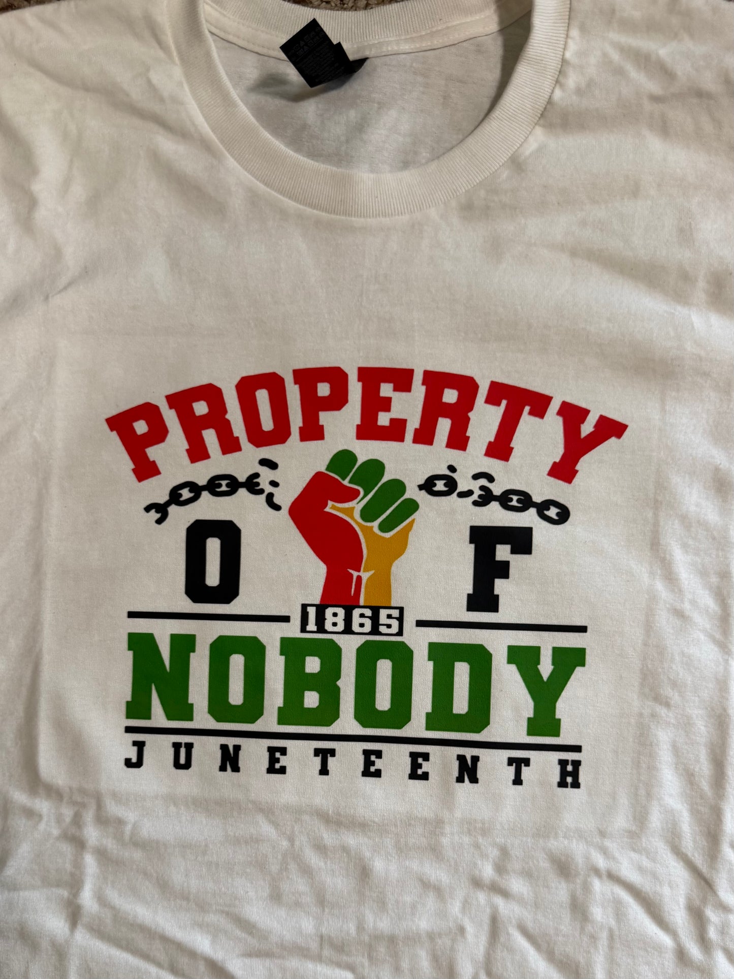 Juneteenth T-shirts (Available in White, Yellow (Daisy) Yellow Gold, Red, Green and Black colors) includes shipping and handling