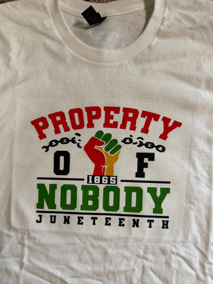 Juneteenth T-shirts (Available in White, Yellow (Daisy) Yellow Gold, Red, Green and Black colors) includes shipping and handling