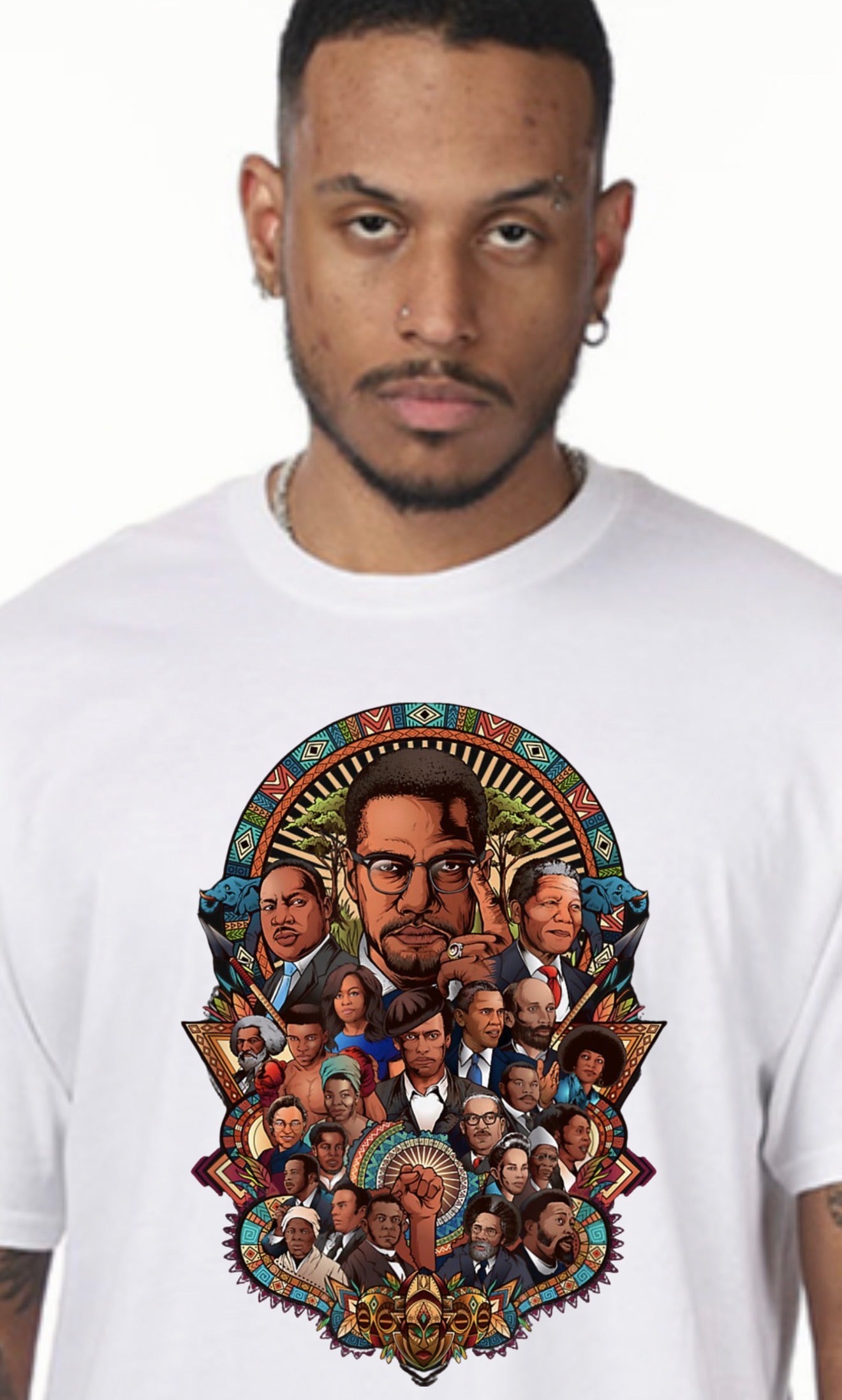 Black History Month t-shirts (8 designs, shipping included in price)