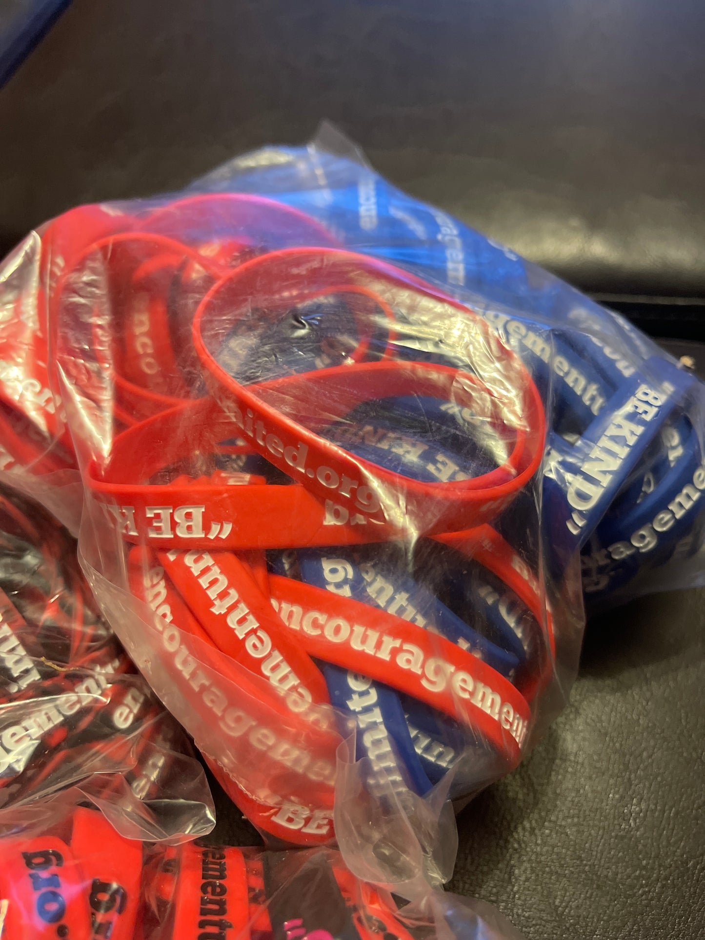 “BE KIND” wristbands (different colors)