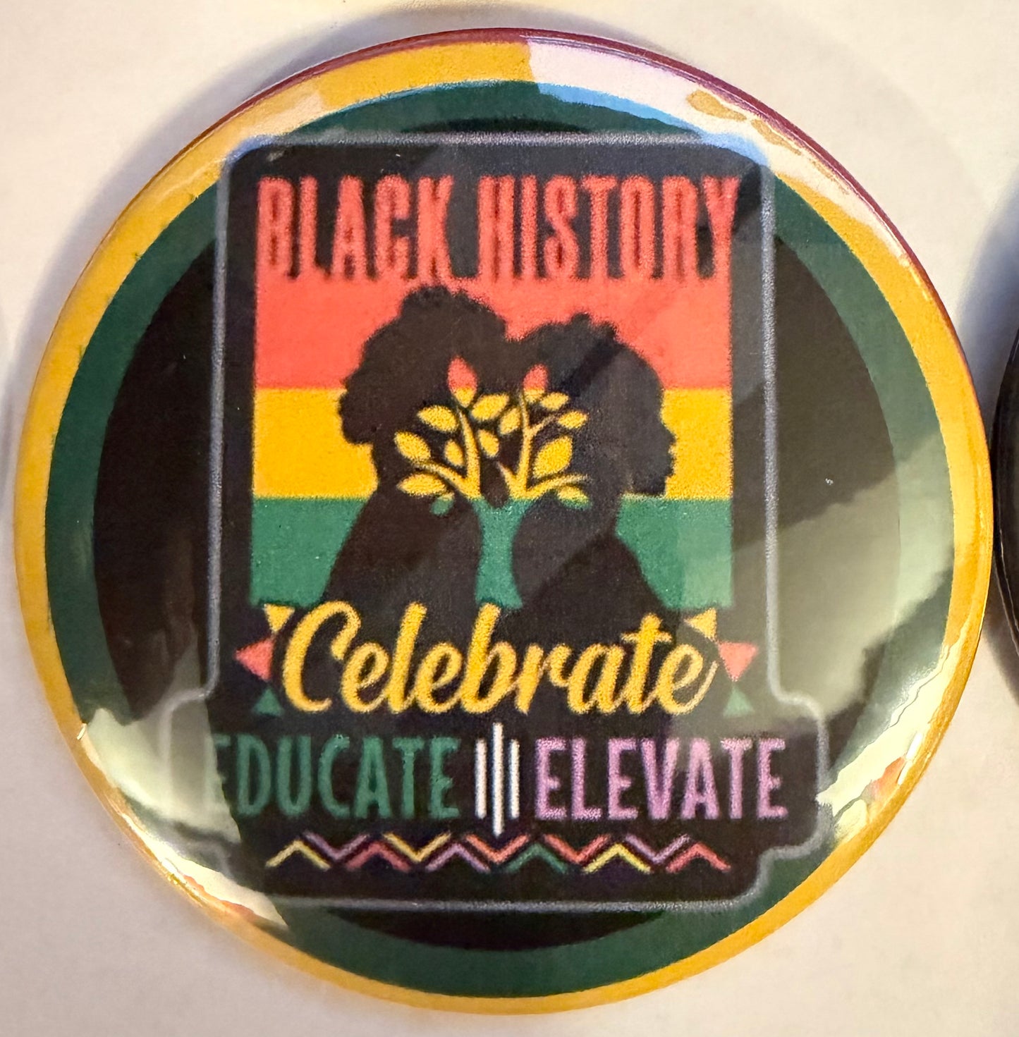 Black History Month buttons (3 inch, 7 designs)