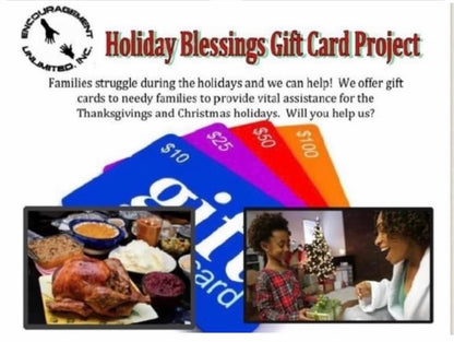 Holiday Blessings Gift Card Project $25