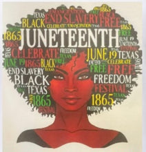 Load image into Gallery viewer, Juneteenth T-shirts (Available in White and Yellow Gold colors)
