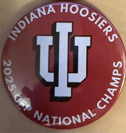 Indiana Hoosiers CFP National Championship buttons ( 3”, 4 designs)