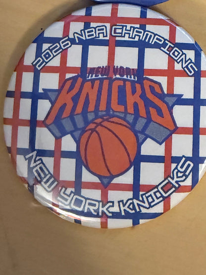 New York Knicks Championship Buttons (3 inch, 8 design options) LIMITED EDITION