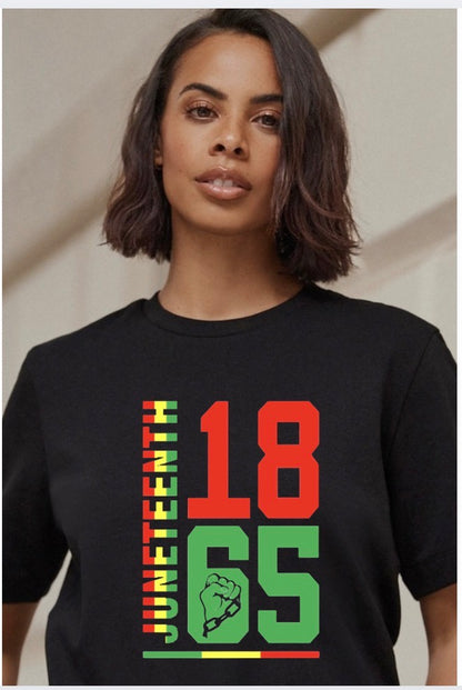 Juneteenth T-shirts (Available in White, Yellow Gold and Black colors) includes shipping and handling