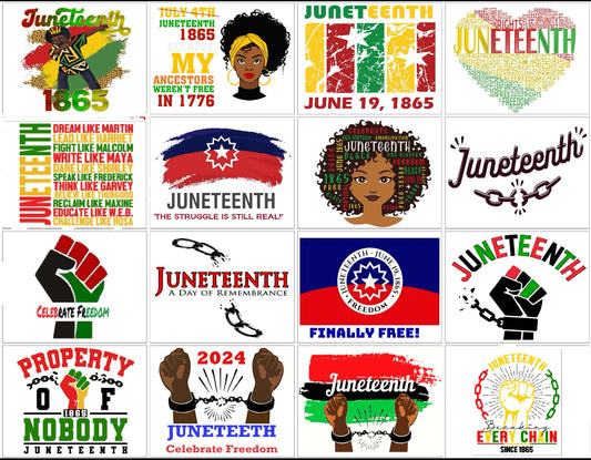 Juneteenth T-shirts (Available in White and Yellow Gold colors)