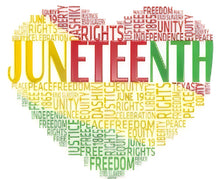 Load image into Gallery viewer, Juneteenth T-shirts (Available in White and Yellow Gold colors)
