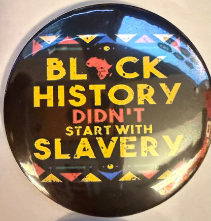 Black History Month buttons (3 inch, 7 designs)