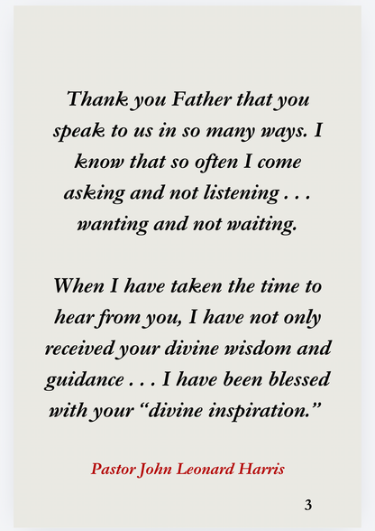 BY DIVINE INSPIRATION