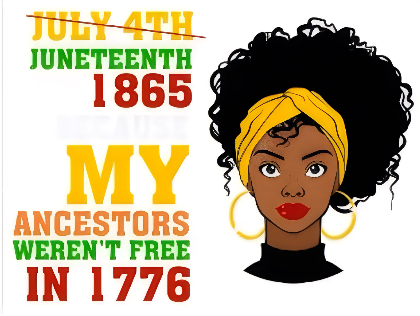 Juneteenth T-shirts (Available in White and Yellow Gold colors)
