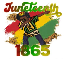 Load image into Gallery viewer, Juneteenth T-shirts (Available in White and Yellow Gold colors)
