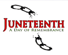 Load image into Gallery viewer, Juneteenth T-shirts (Available in White and Yellow Gold colors)
