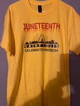Load image into Gallery viewer, Juneteenth Tshirt -St Louis skyline
