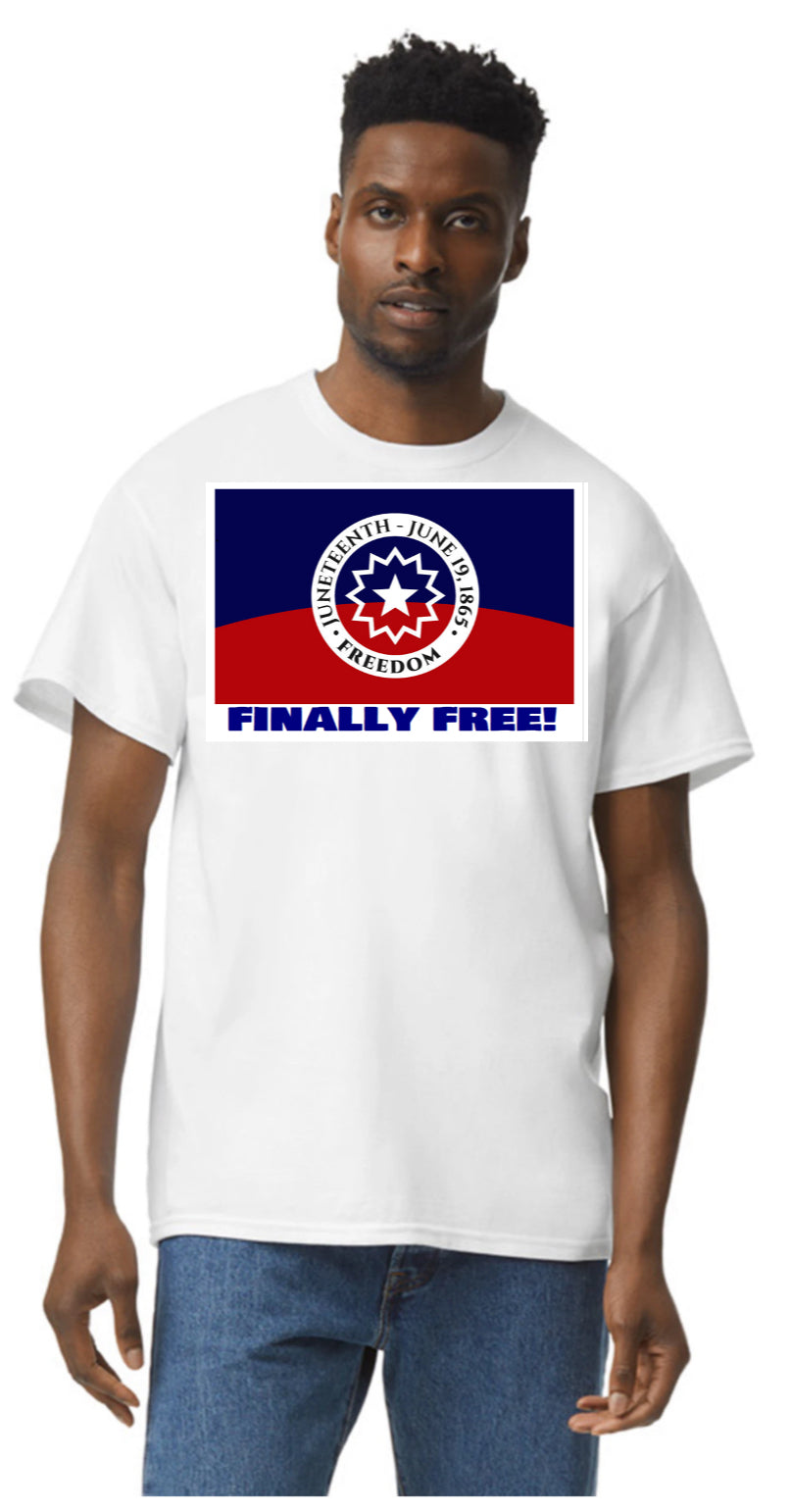 Juneteenth T-shirts (Available in White and Yellow Gold colors)