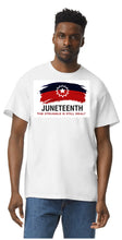 Load image into Gallery viewer, Juneteenth T-shirts (Available in White and Yellow Gold colors)
