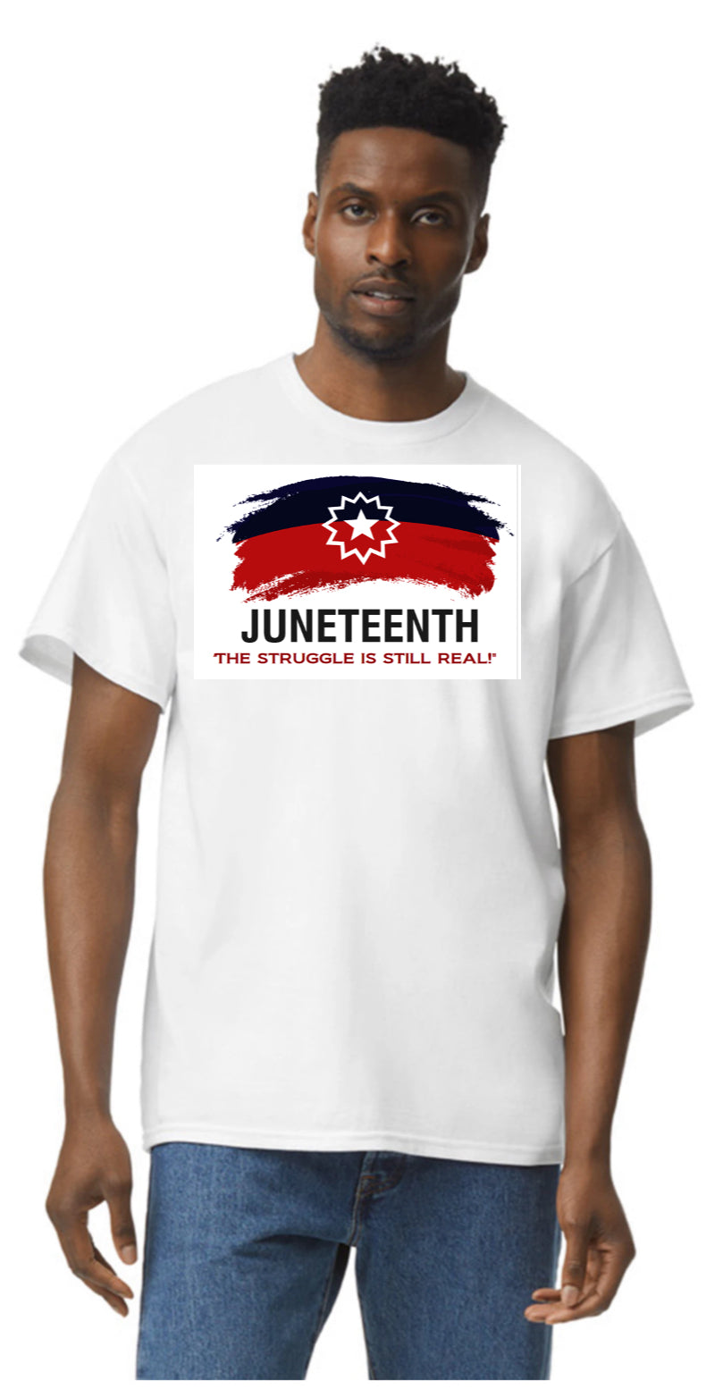 Juneteenth T-shirts (Available in White and Yellow Gold colors)