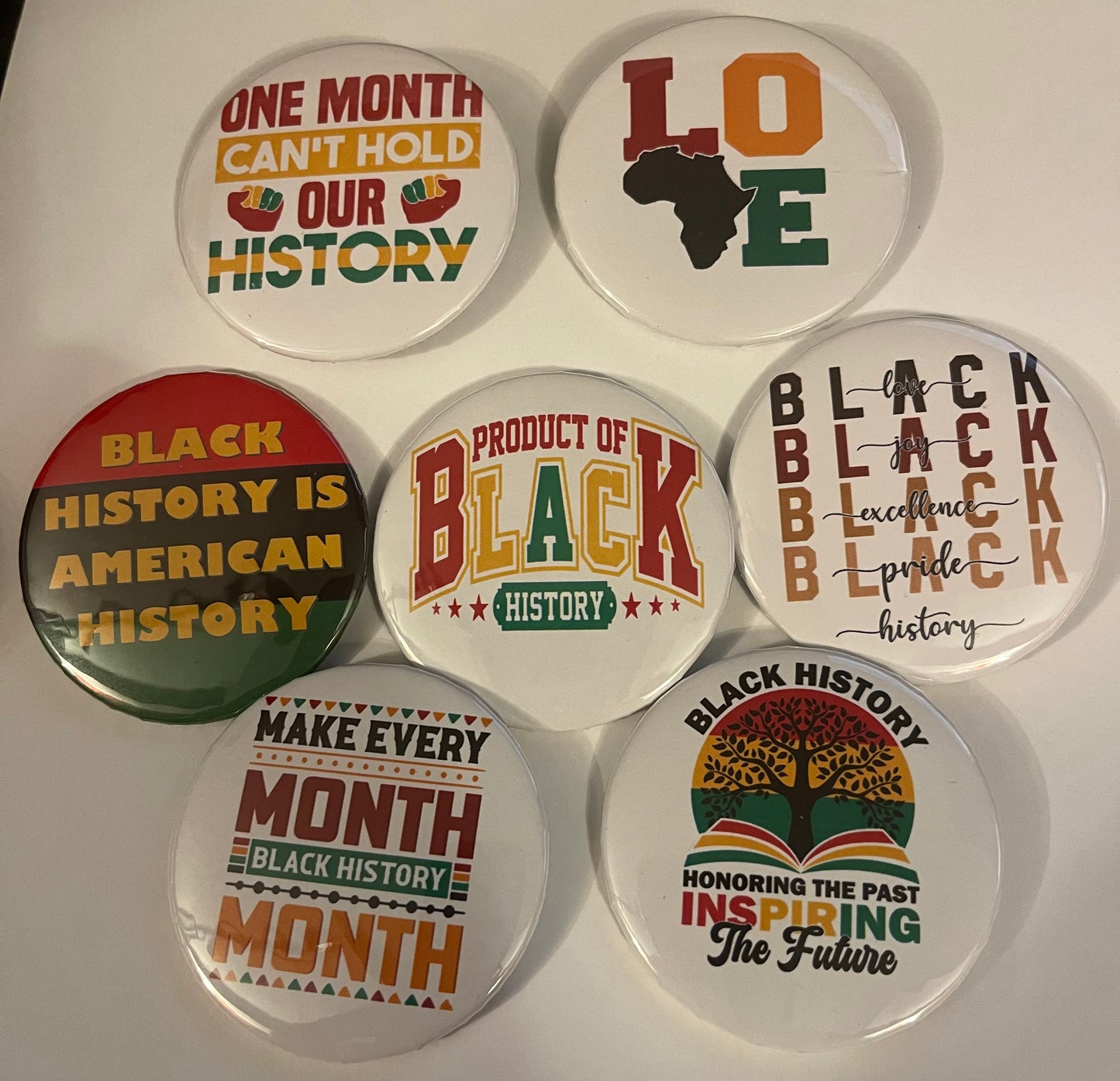 Black History Collection (7 in the set, 2.25” size)