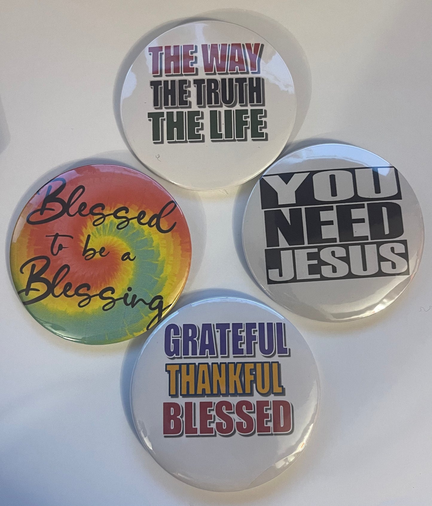 GOSPEL BUTTON COLLECTION (set of four)