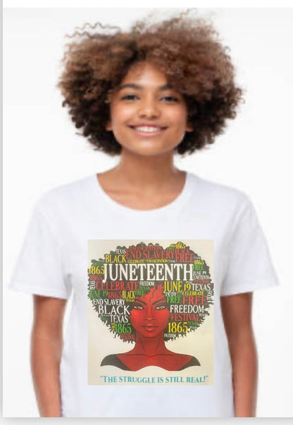 Juneteenth T-shirts (Available in White and Yellow Gold colors)