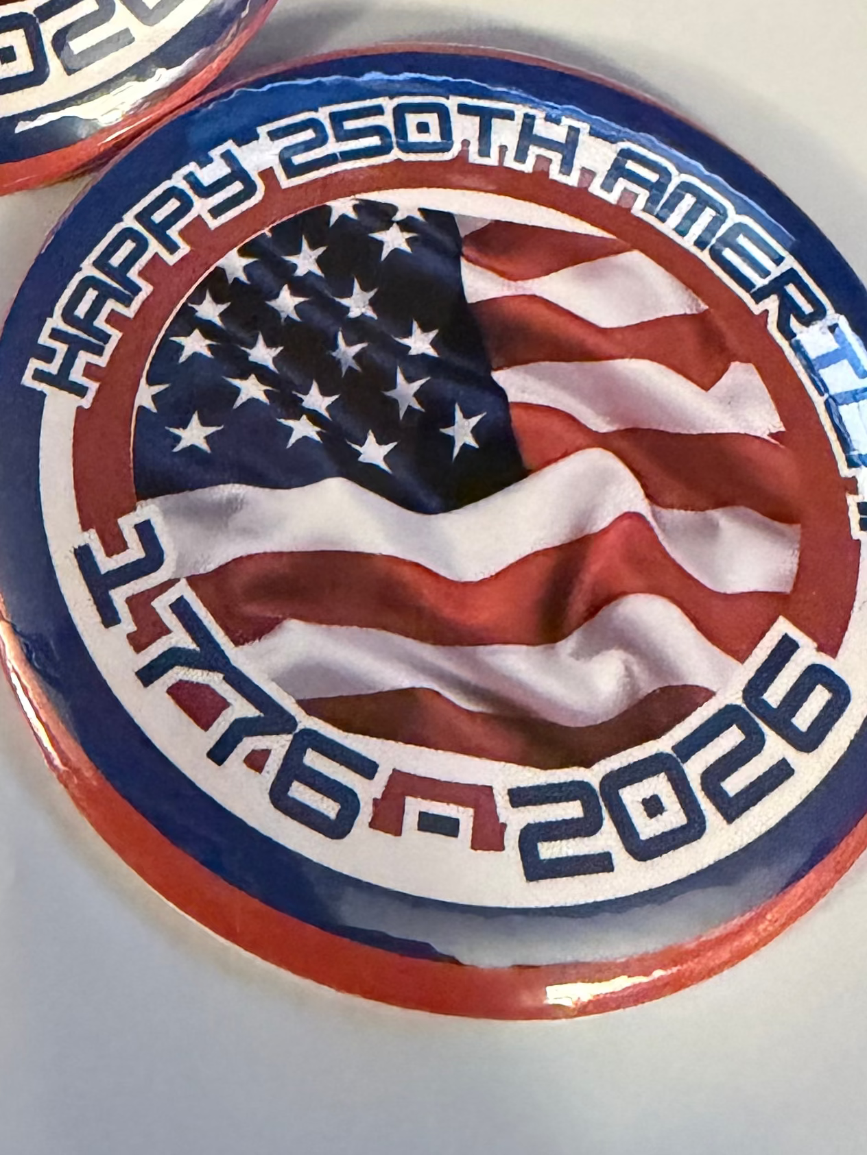 AMERICA 250 buttons (3 inch, 3 in set)