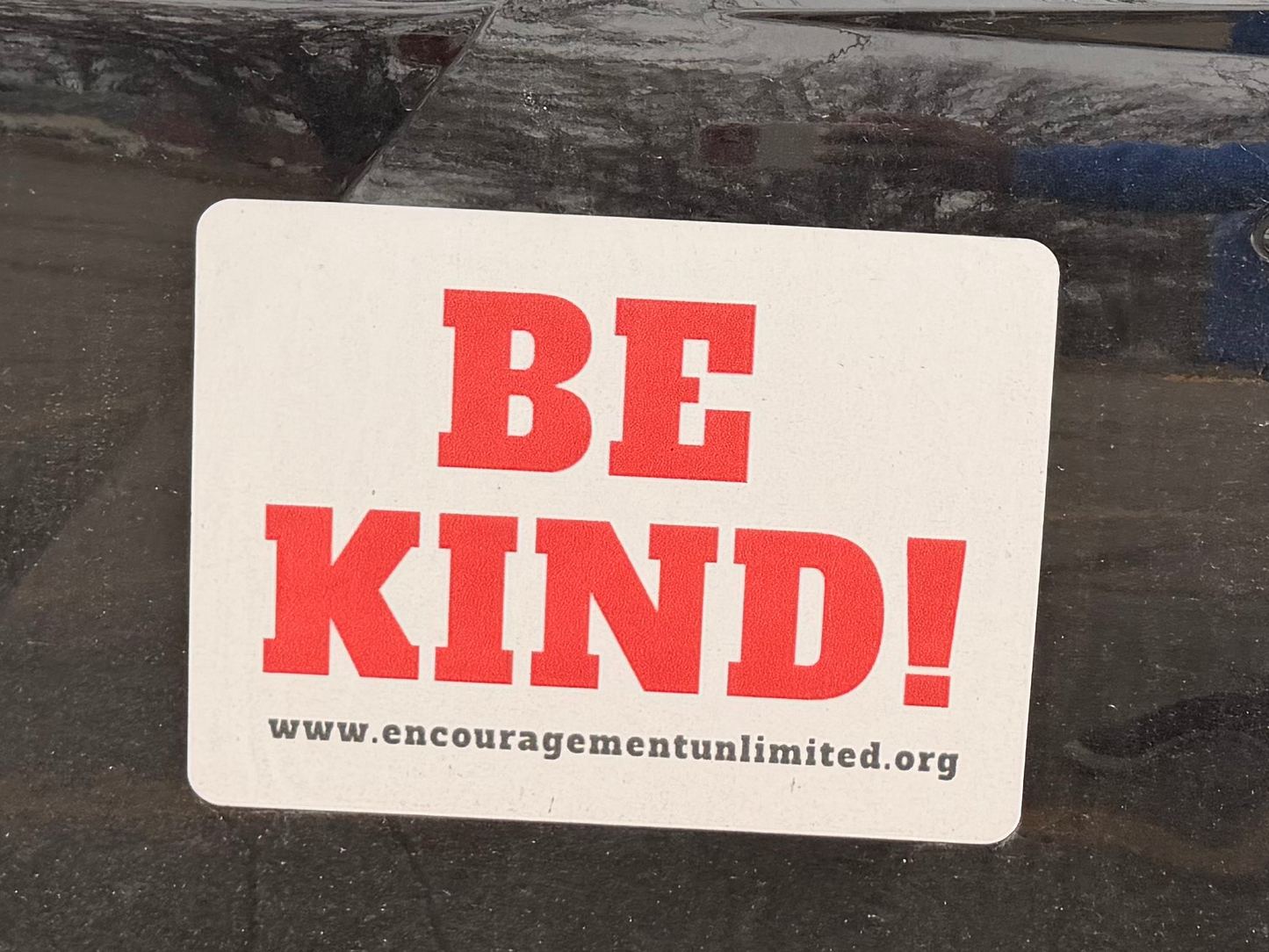 “BE KIND” car magnet