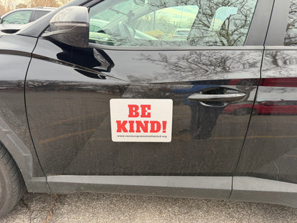 “BE KIND” car magnet