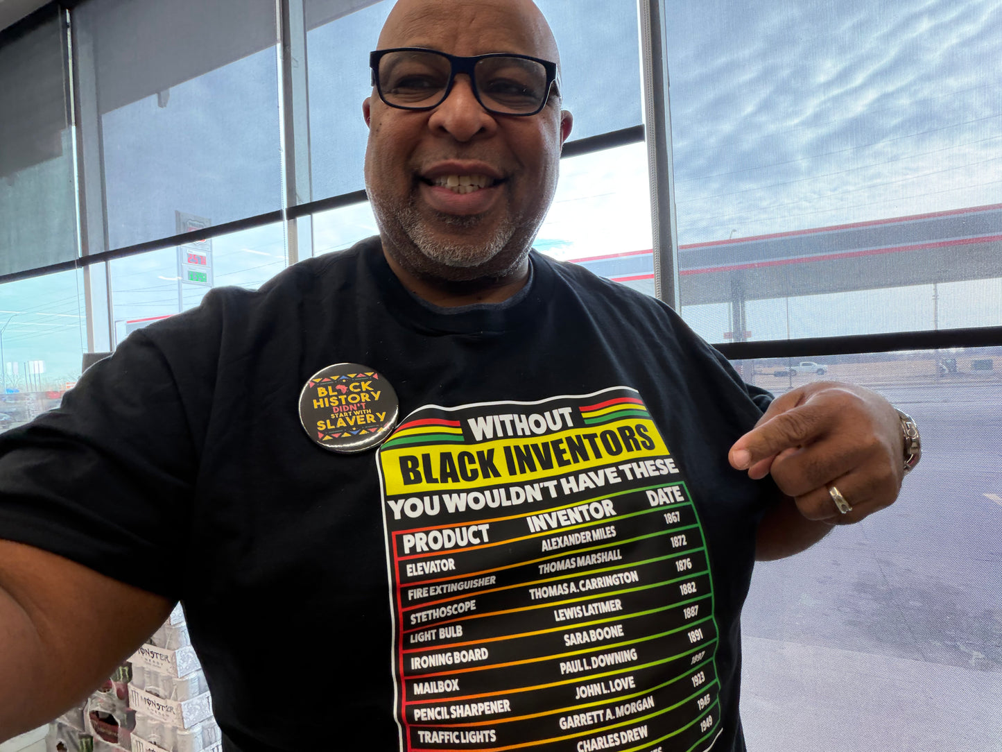 Black History Inventors and Innovators Tshirt (front only, price includes shipping)