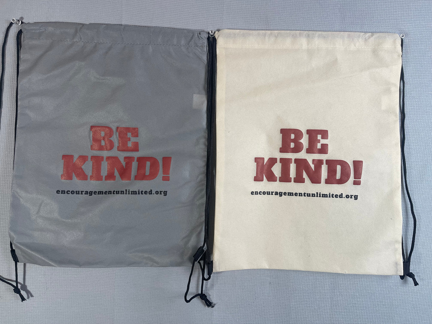 “BE KIND” drawstring bags