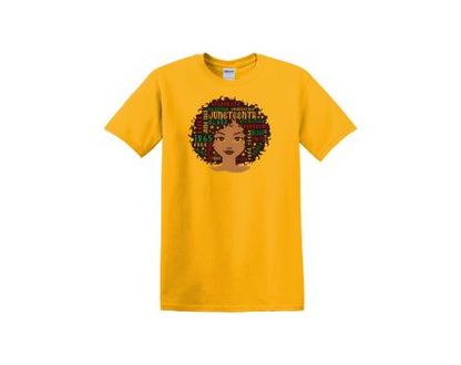 Juneteenth T-shirts (Available in White, Yellow Gold and Black colors) includes shipping and handling