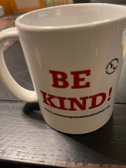 “BE KIND” coffee mugs