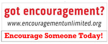 Load image into Gallery viewer, “got encouragement?” Bumper Stickers (2 in the order)
