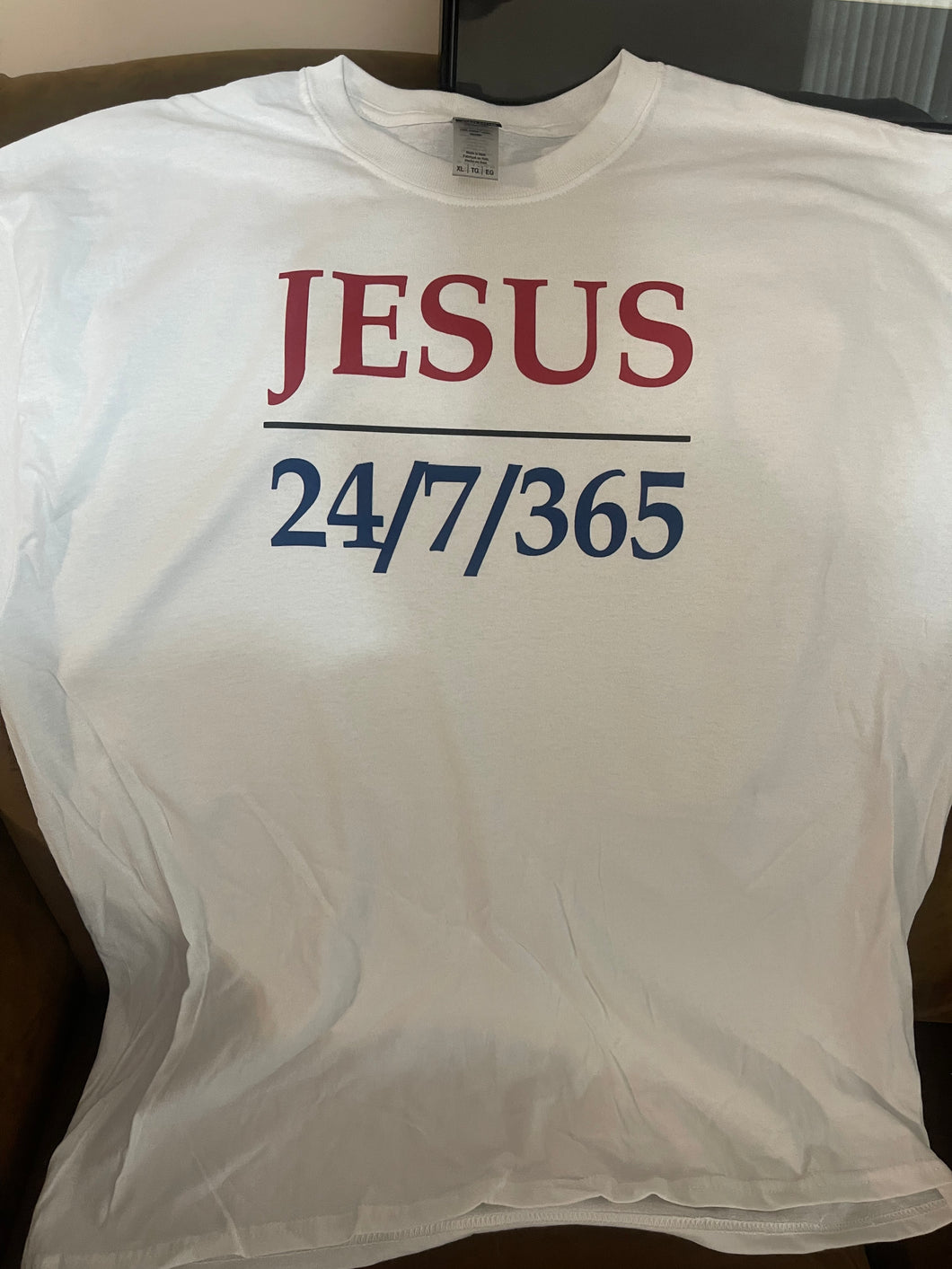 JESUS 24/7/365 tshirt