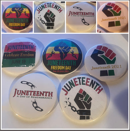 Juneteenth Buttons (set of five)