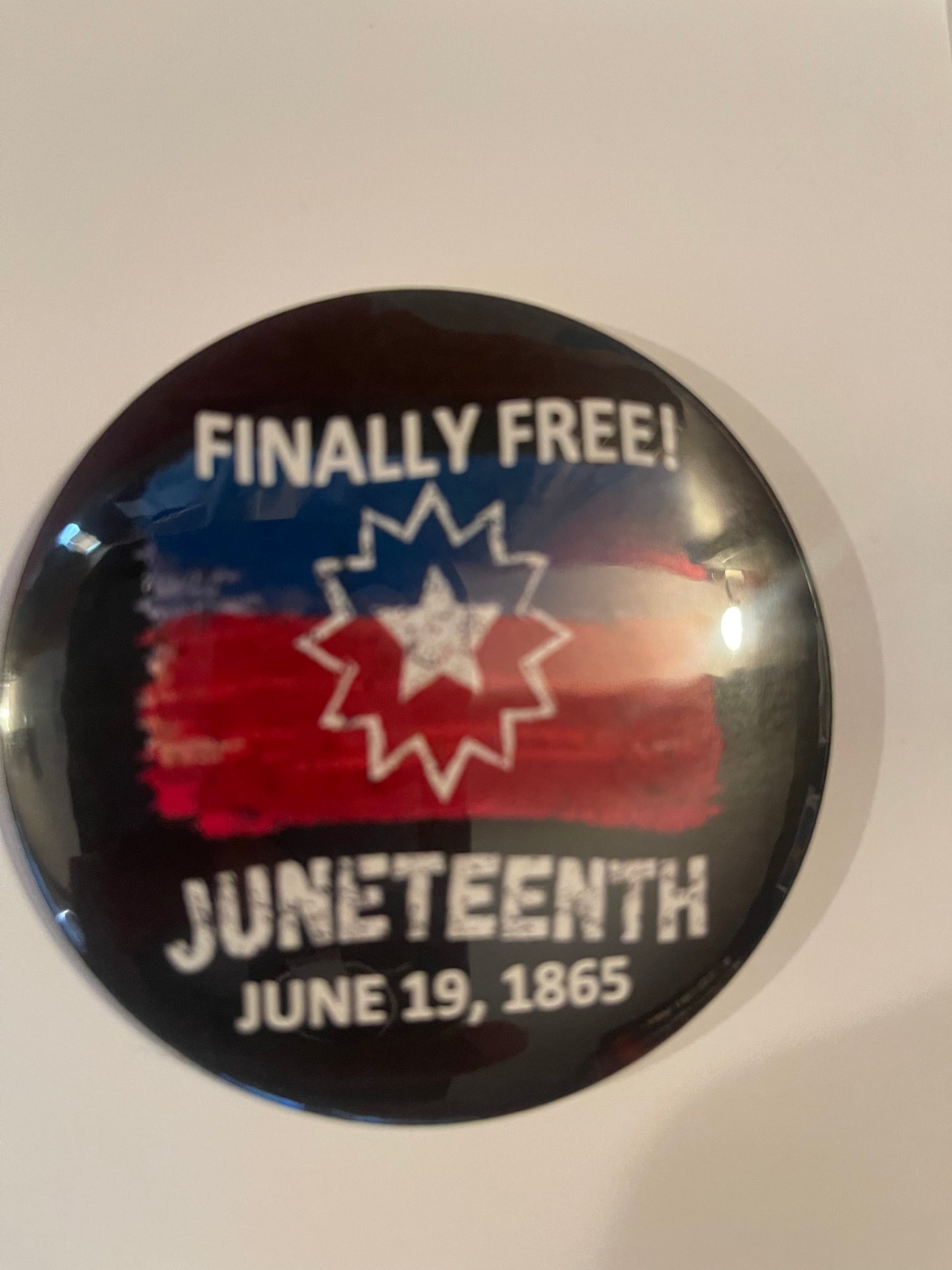 FINALLY FREE Juneteenth Buttons (2 in set)