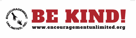 "BE KIND" bumper stickers