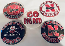 Load image into Gallery viewer, Husker 3” buttons (five in the set)
