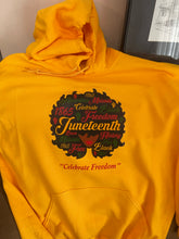 Load image into Gallery viewer, Juneteenth Sista Hoodie (GOLD)
