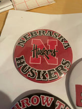 Load image into Gallery viewer, Husker 3” buttons (five in the set)
